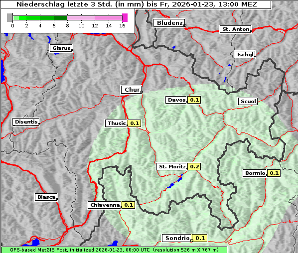 Niederschlag, 23. 1. 2026