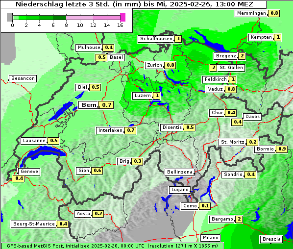 Niederschlag, 26. 2. 2025