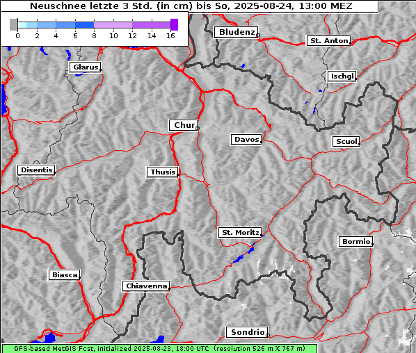 Neuschnee, 24. 8. 2025