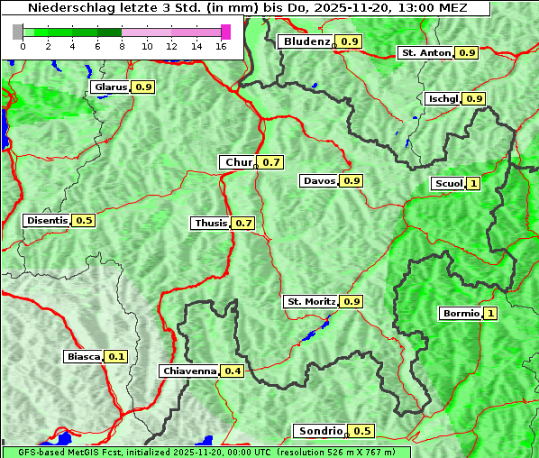 Niederschlag, 20. 11. 2025