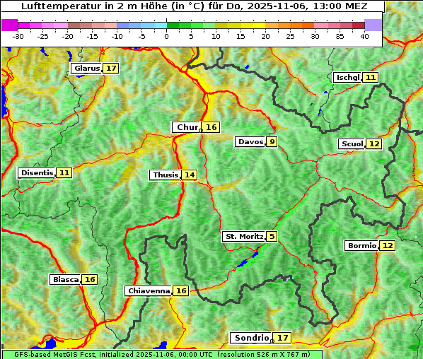 Temperatur, 6. 11. 2025