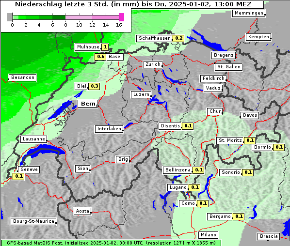 Niederschlag, 2. 1. 2025