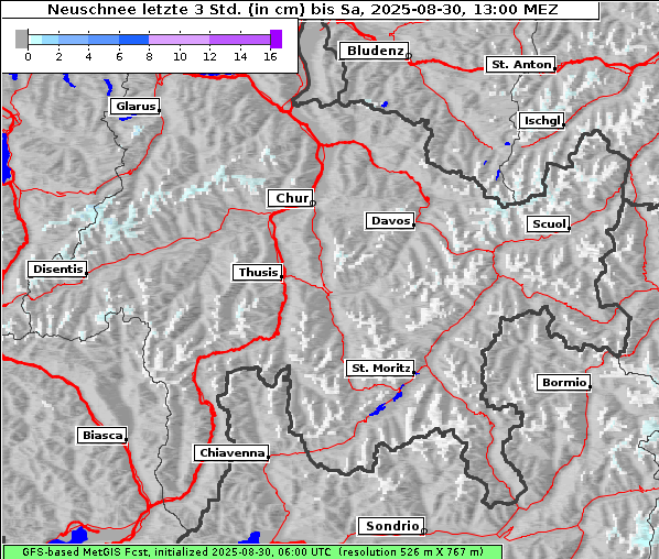 Neuschnee, 30. 8. 2025
