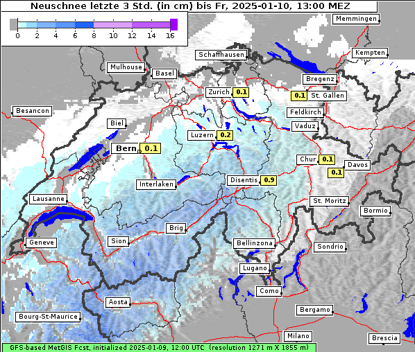 Neuschnee, 10. 1. 2025