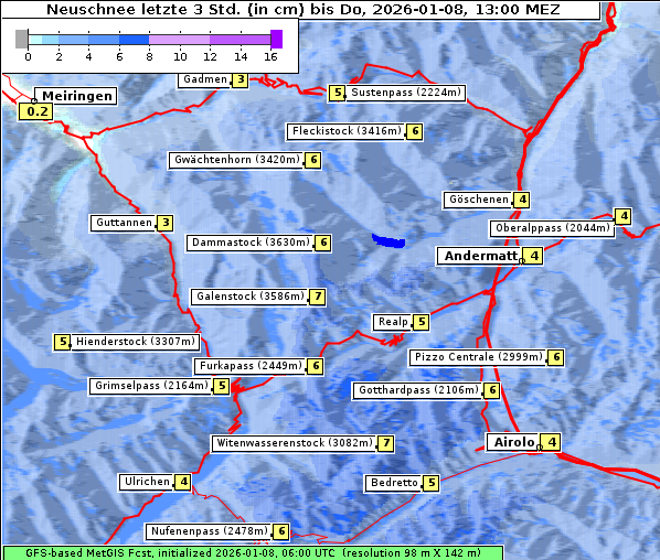 Neuschnee, 8. 1. 2026
