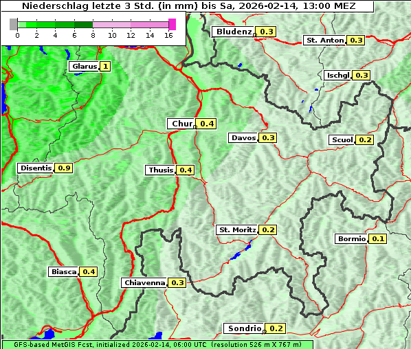 Niederschlag, 14. 2. 2026