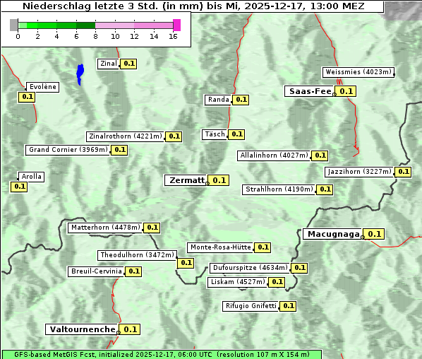 Niederschlag, 17. 12. 2025