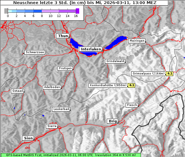 Neuschnee, 11. 3. 2026