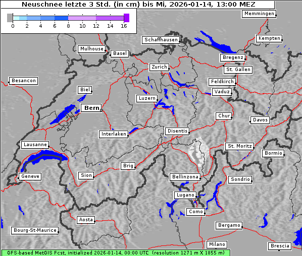 Neuschnee, 14. 1. 2026
