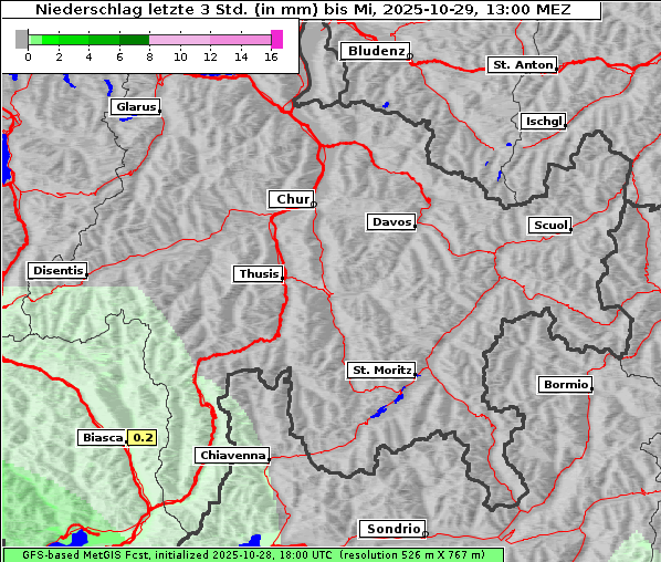 Niederschlag, 29. 10. 2025