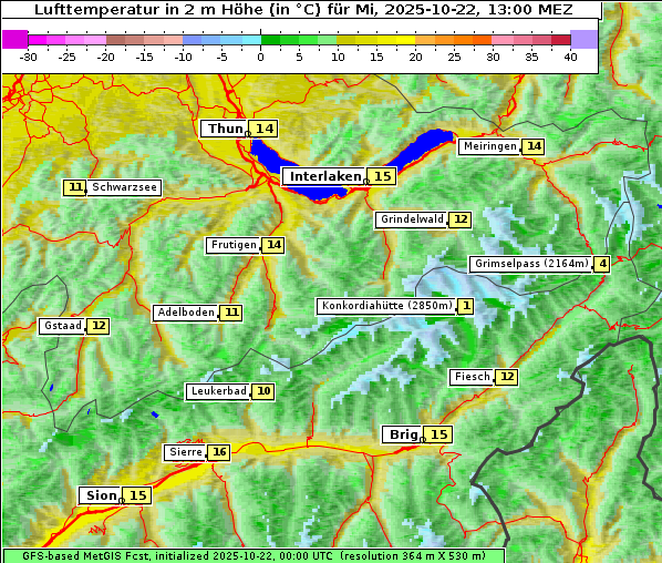 Temperatur, 22. 10. 2025