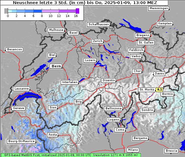 Neuschnee, 9. 1. 2025