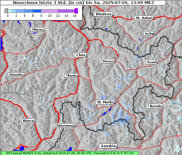 Neuschnee, 26. 7. 2025