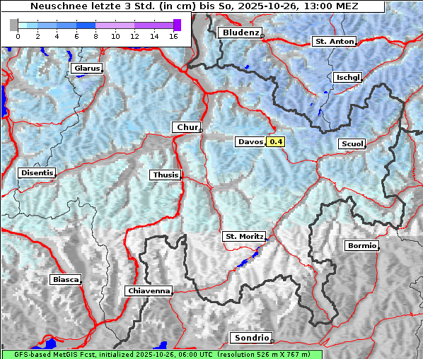 Neuschnee, 26. 10. 2025