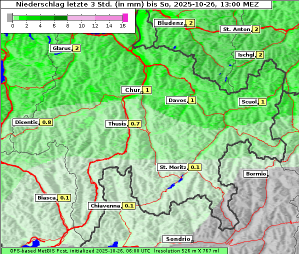 Niederschlag, 26. 10. 2025
