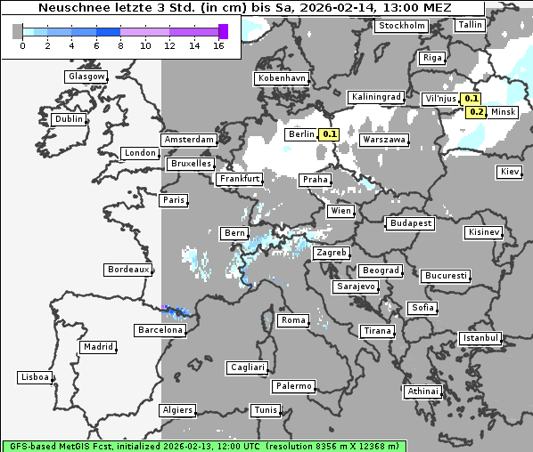 Neuschnee, 14. 2. 2026