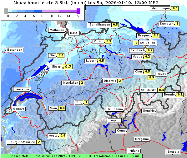 Neuschnee, 10. 1. 2026