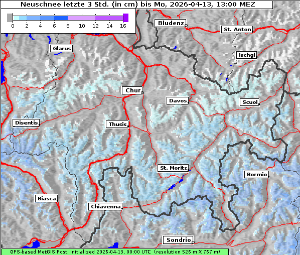 Neuschnee, 13. 4. 2026