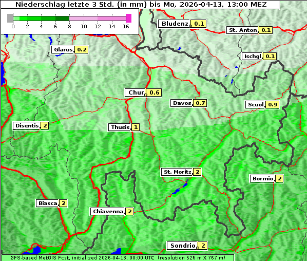 Niederschlag, 13. 4. 2026