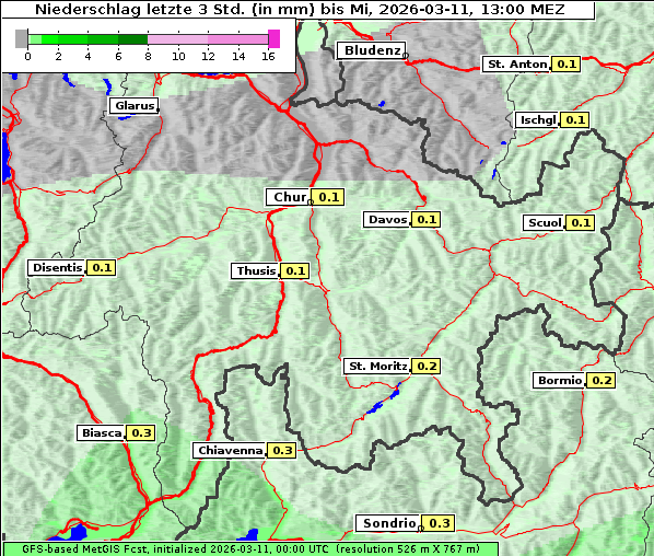 Niederschlag, 11. 3. 2026