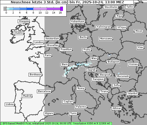 Neuschnee, 24. 10. 2025