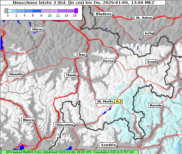 Neuschnee, 9. 1. 2025