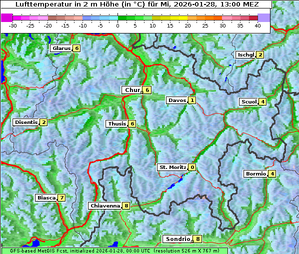 Temperatur, 28. 1. 2026