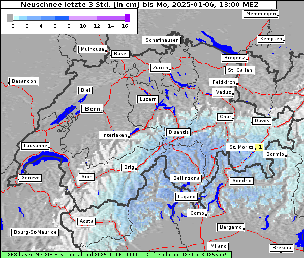 Neuschnee, 6. 1. 2025