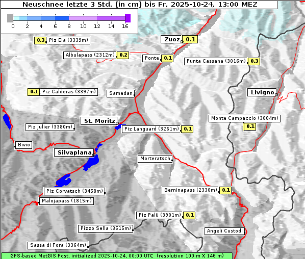 Neuschnee, 24. 10. 2025