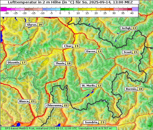 Temperatur, 14. 9. 2025