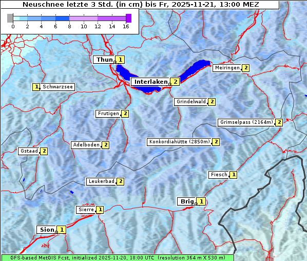 Neuschnee, 21. 11. 2025
