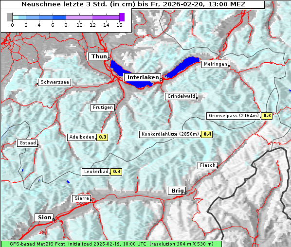 Neuschnee, 20. 2. 2026