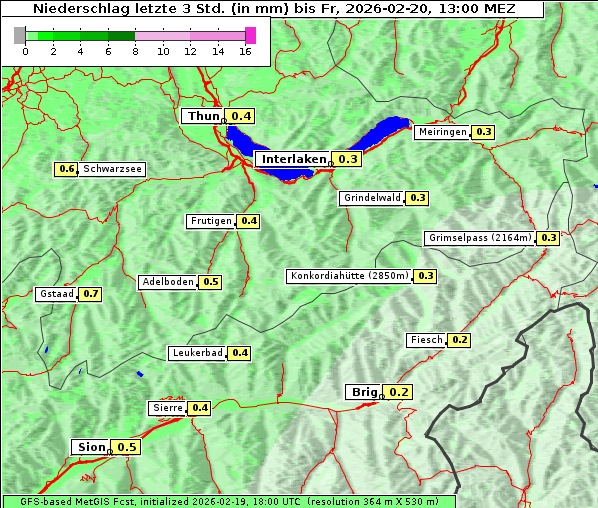 Niederschlag, 20. 2. 2026