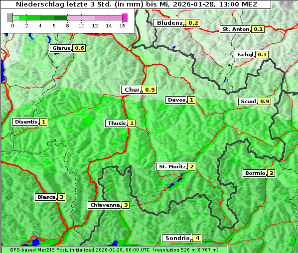 Niederschlag, 28. 1. 2026
