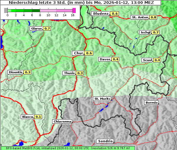 Niederschlag, 12. 1. 2026