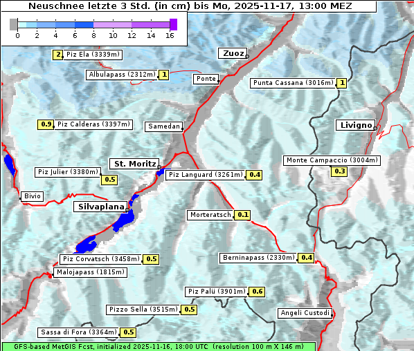 Neuschnee, 17. 11. 2025