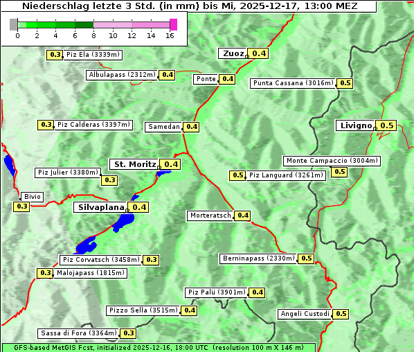 Niederschlag, 17. 12. 2025