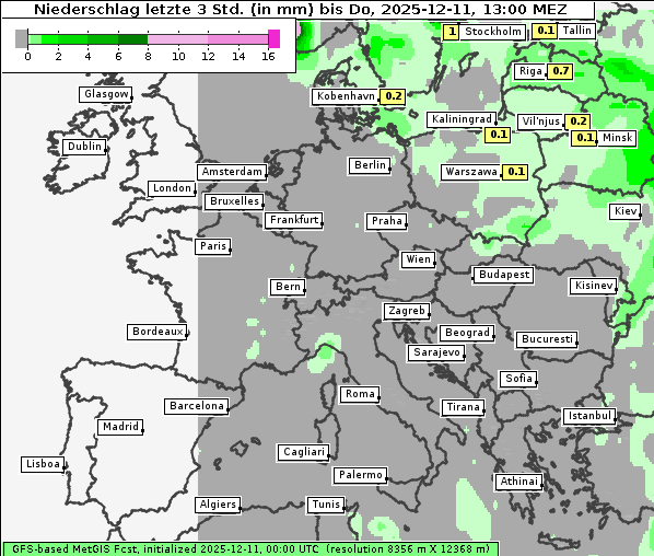Niederschlag, 11. 12. 2025