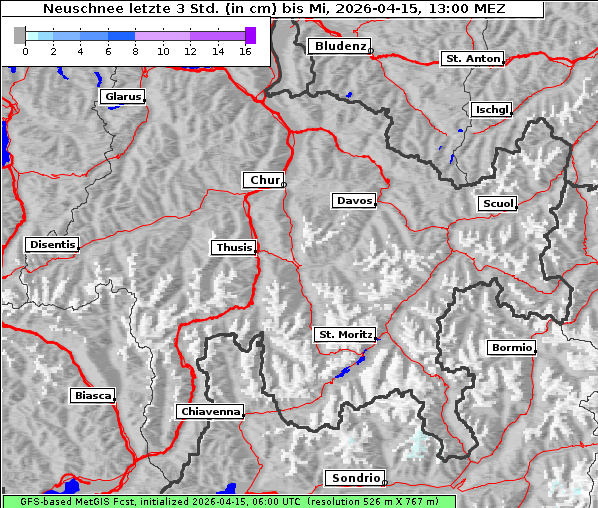 Neuschnee, 15. 4. 2026