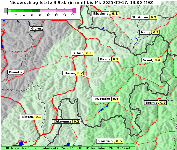 Niederschlag, 17. 12. 2025
