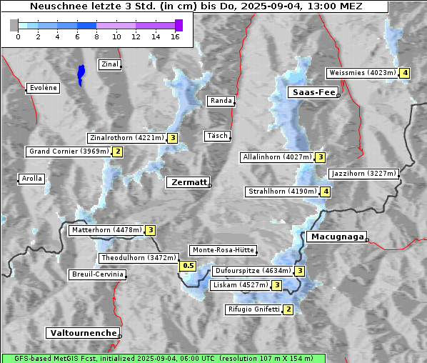 Neuschnee, 4. 9. 2025