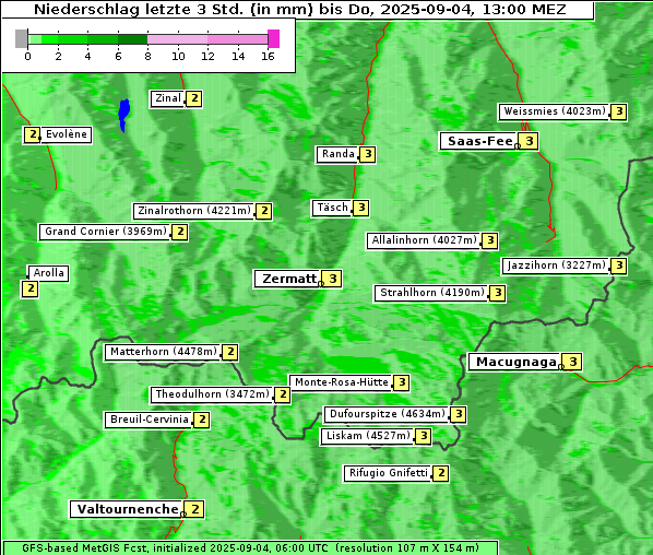Niederschlag, 4. 9. 2025