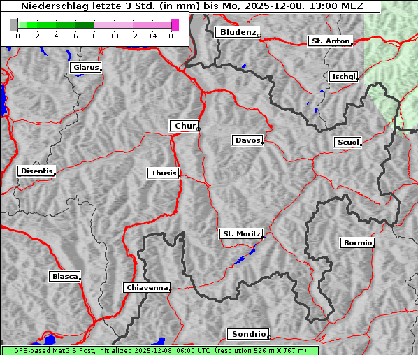 Niederschlag, 8. 12. 2025