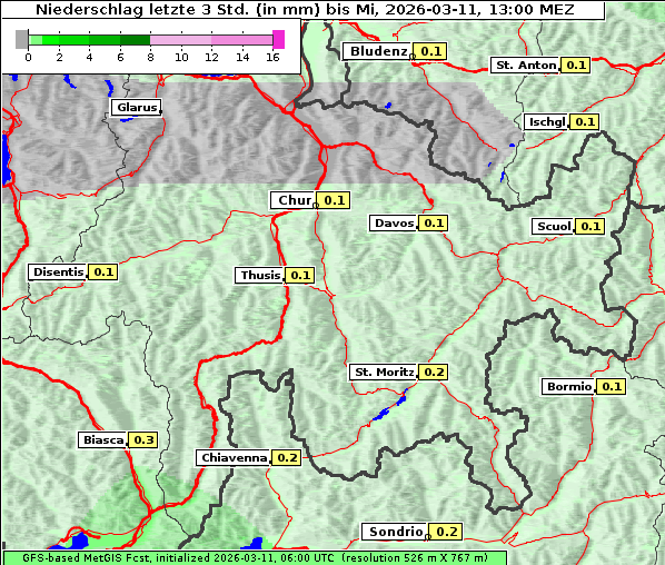 Niederschlag, 11. 3. 2026