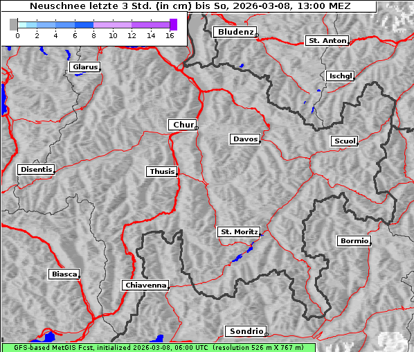 Neuschnee, 8. 3. 2026