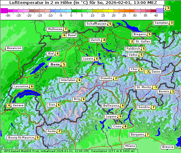 Temperatur, 1. 2. 2026