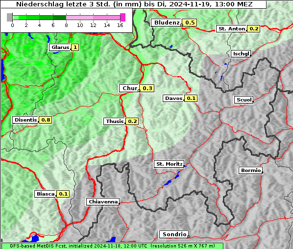 Niederschlag, 19. 11. 2024