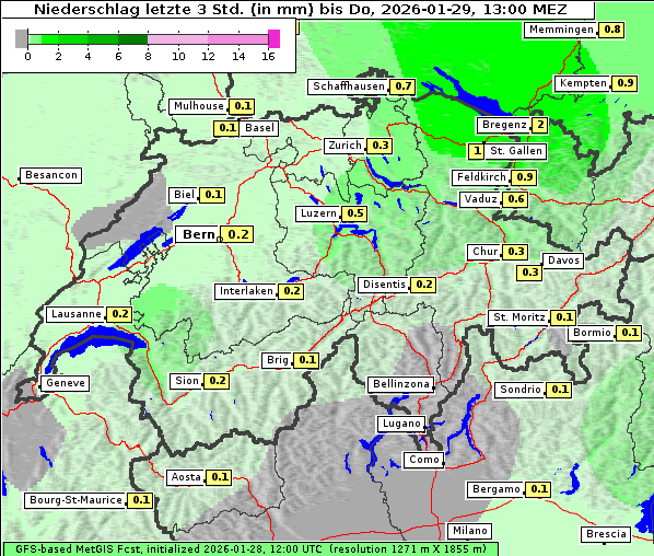 Niederschlag, 29. 1. 2026