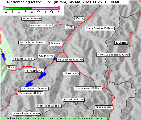 Niederschlag, 25. 11. 2024