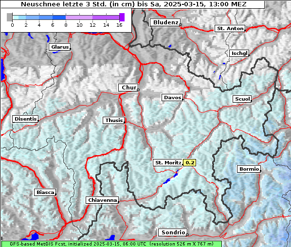 Neuschnee, 15. 3. 2025